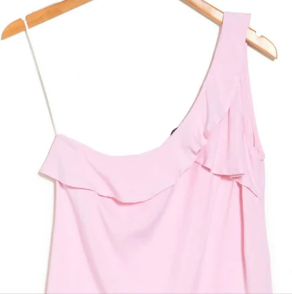 Gibsonlook One Shoulder Ruffle Blouse - Sz L - Picture 2 of 5